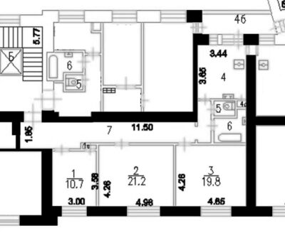 Продается 3-комнатная квартира, 89.5 м<sup>2</sup>, этаж 5/8